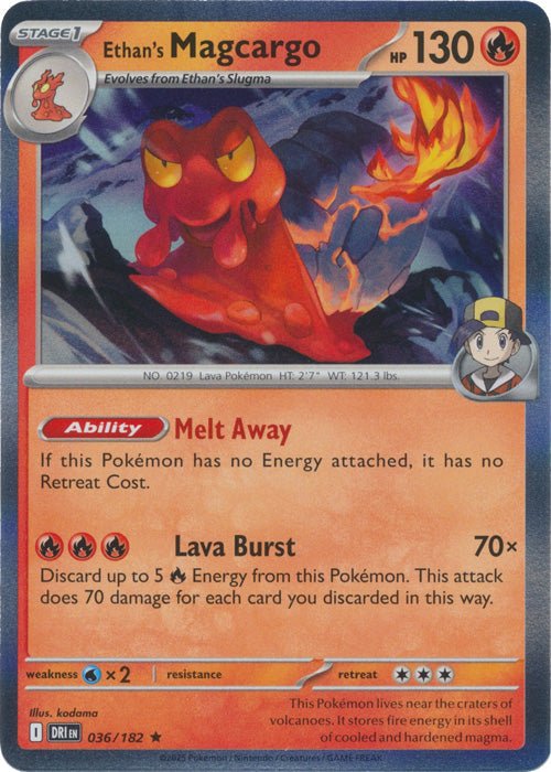 Ethan's Magcargo : DESTINED RIVALS (Holo) - 036/182 - Lockett Labs UK