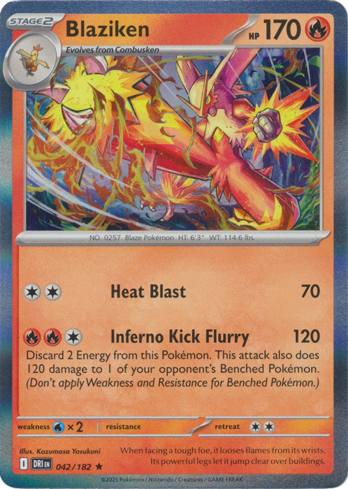 Blaziken : DESTINED RIVALS (Holo) - 042/182 - Lockett Labs UK