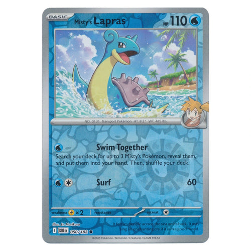 Misty's Lapras : DESTINED RIVALS (Reverse holo) - 050/182