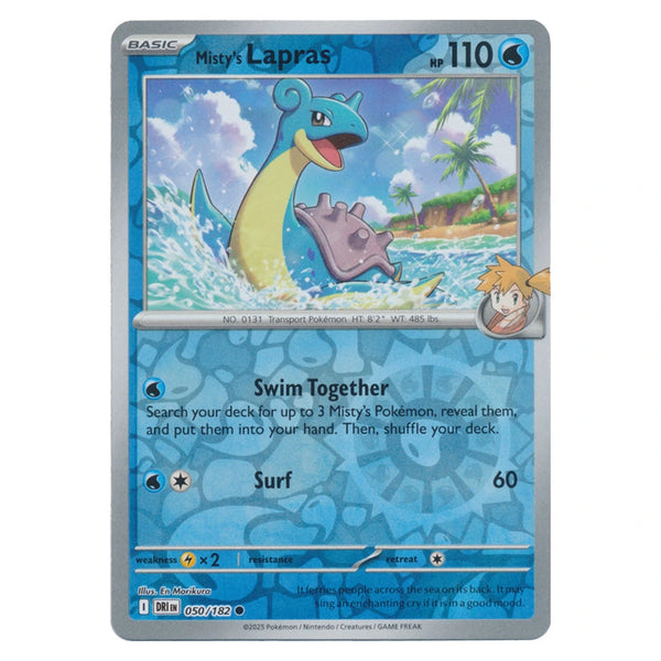 Misty's Lapras : DESTINED RIVALS (Reverse holo) - 050/182