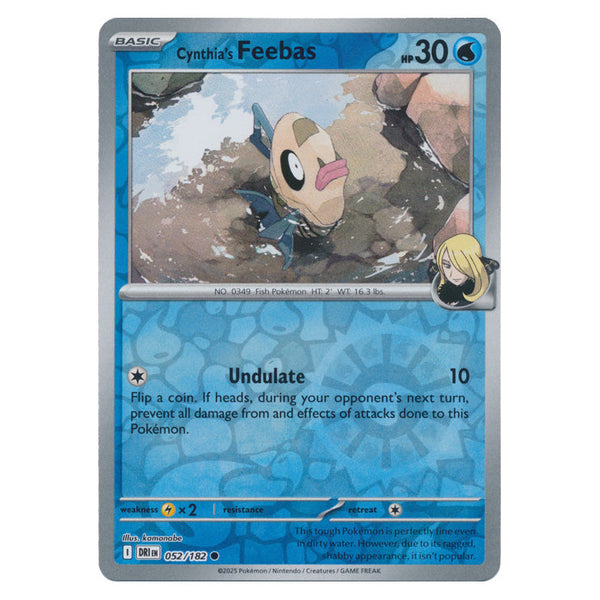 Cynthia's Feebas : DESTINED RIVALS (Reverse holo) - 052/182