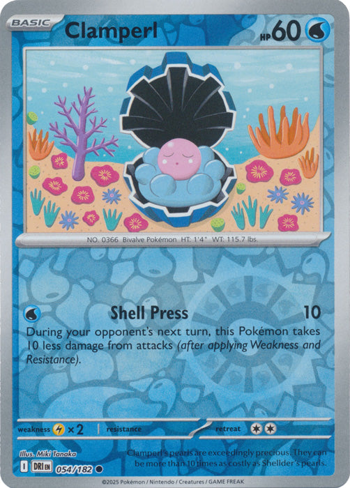 Clamperl : DESTINED RIVALS (Reverse holo) - 054/182