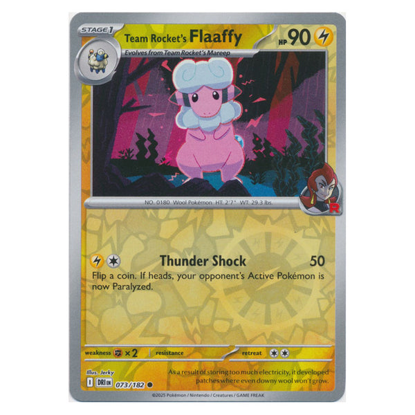 Team Rocket's Flaaffy : DESTINED RIVALS (Reverse holo) - 073/182