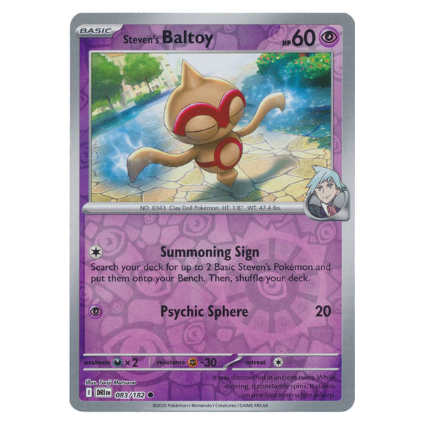 Steven's Baltoy : DESTINED RIVALS (Reverse holo) - 083/182