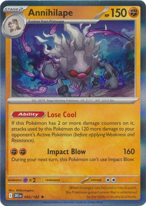 Annihilape : DESTINED RIVALS (Holo) - 092/182