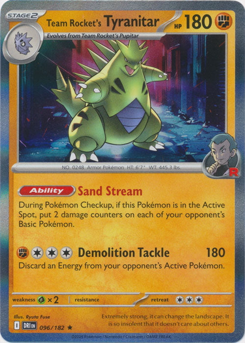 Team Rocket's Tyranitar : DESTINED RIVALS (Holo) - 096/182
