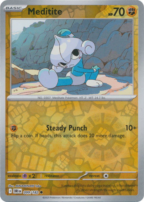 Meditite : DESTINED RIVALS (Reverse holo) - 099/182