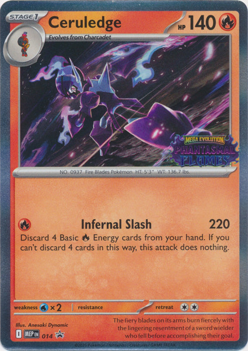 Ceruledge : PROMO (Holo) - MEP014