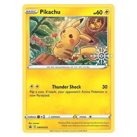 Pikachu : PROMO (Holo) (Snowflake Stamp) - SWSH153