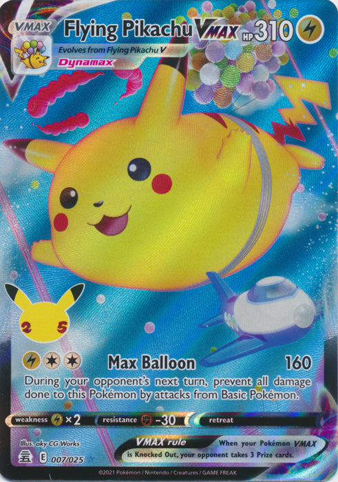 Flying Pikachu VMAX : CELEBRATIONS - 007/025 - Lockett Labs UK