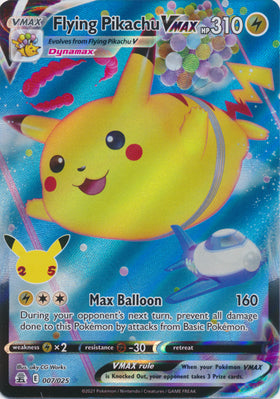 Flying Pikachu VMAX : CELEBRATIONS - 007/025 - Lockett Labs UK