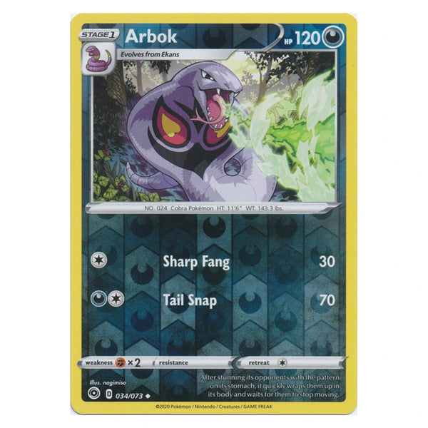 Arbok : CHAMPION'S PATH (Reverse holo) - 034/073