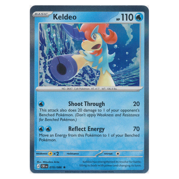 Keldeo : CHAOS RISING (Holo) - 019/086