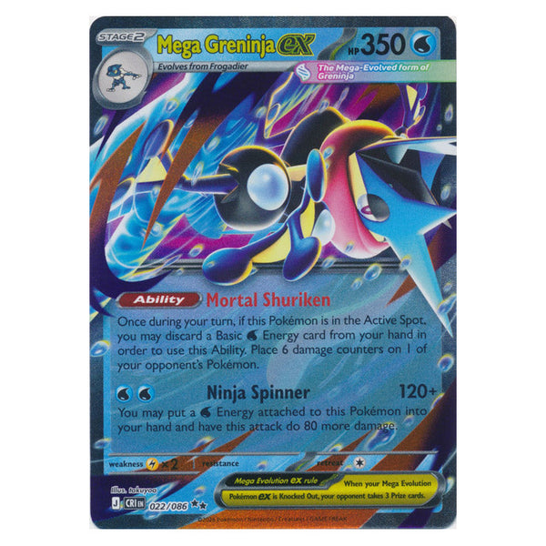 Mega Greninja ex : CHAOS RISING - 022/086