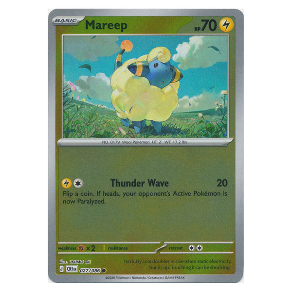 Mareep : CHAOS RISING (Reverse holo) - 027/086