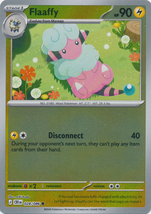 Flaaffy : CHAOS RISING (Reverse holo) - 028/086