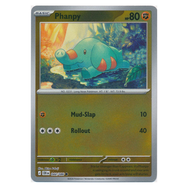 Phanpy : CHAOS RISING (Reverse holo) - 044/086
