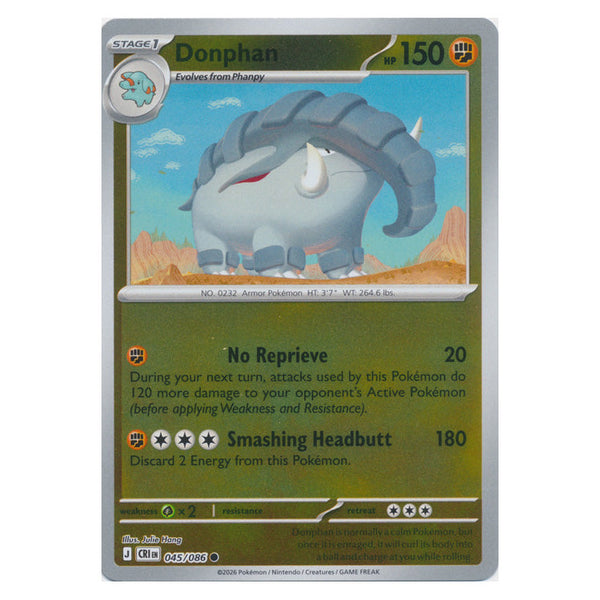 Donphan : CHAOS RISING (Reverse holo) - 045/086