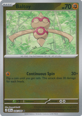 Baltoy : CHAOS RISING (Reverse holo) - 046/086