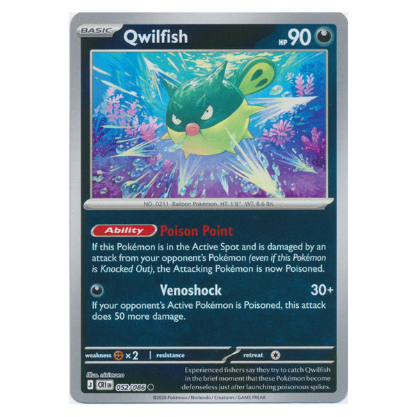 Qwilfish : CHAOS RISING (Reverse holo) - 052/086