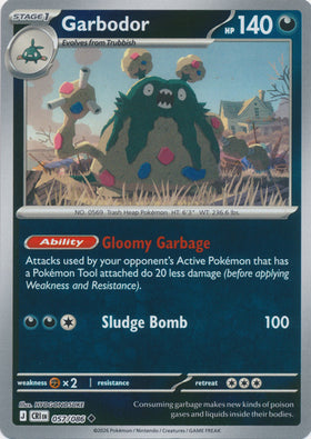 Garbodor : CHAOS RISING (Reverse holo) - 057/086