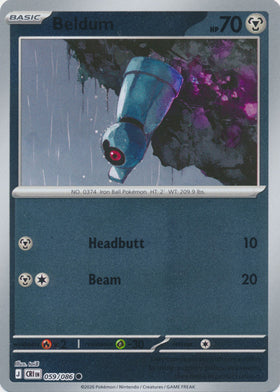 Beldum : CHAOS RISING (Reverse holo) - 059/086