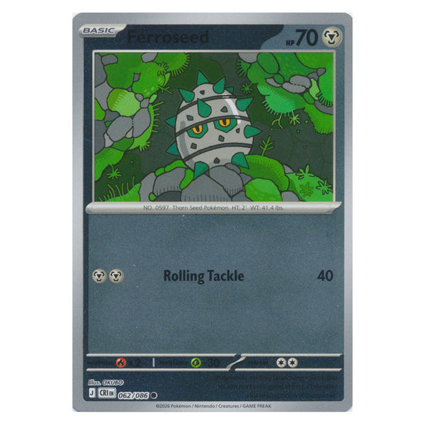 Ferroseed : CHAOS RISING (Reverse holo) - 062/086