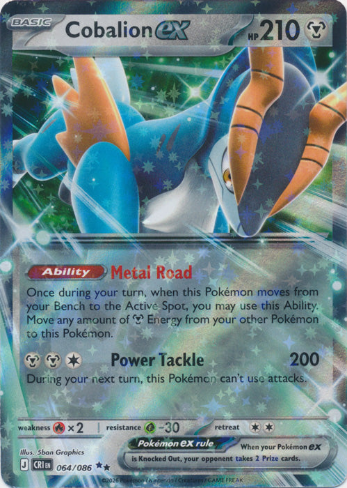 Cobalion ex : CHAOS RISING - 064/086 - Lockett Labs UK