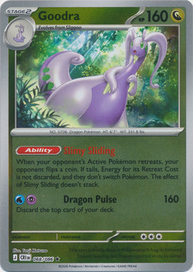 Goodra : CHAOS RISING (Reverse holo) - 068/086