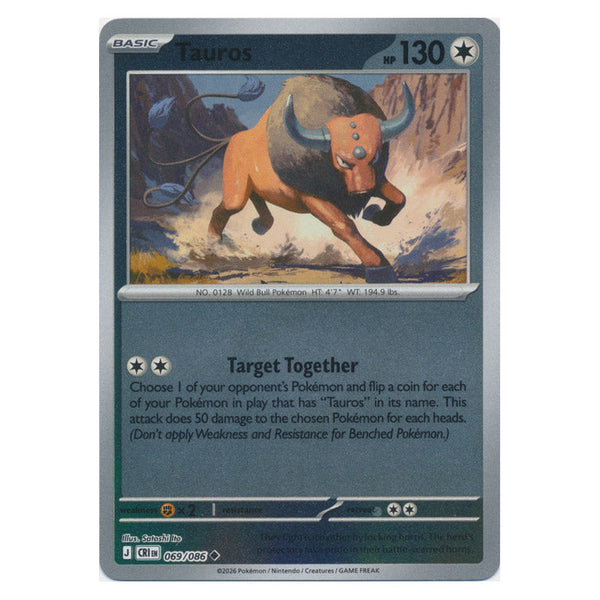 Tauros : CHAOS RISING (Reverse holo) - 069/086