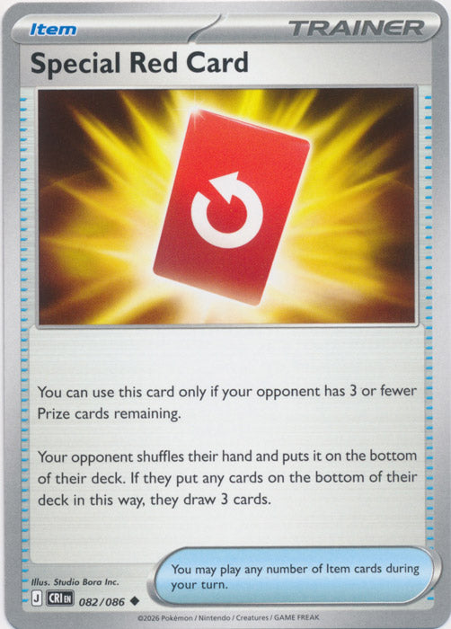 Special Red Card : CHAOS RISING - 082/086 - Lockett Labs UK