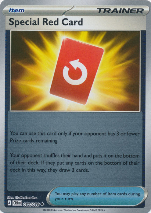 Special Red Card : CHAOS RISING (Reverse holo) - 082/086