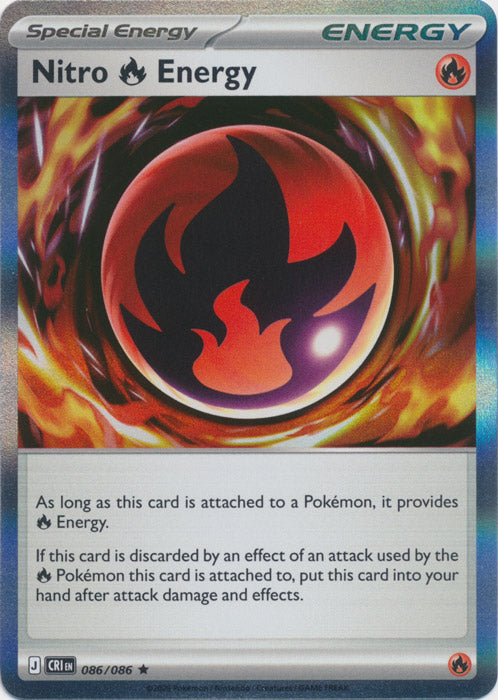 Nitro Fire Energy : CHAOS RISING (Holo) - 086/086 - Lockett Labs UK