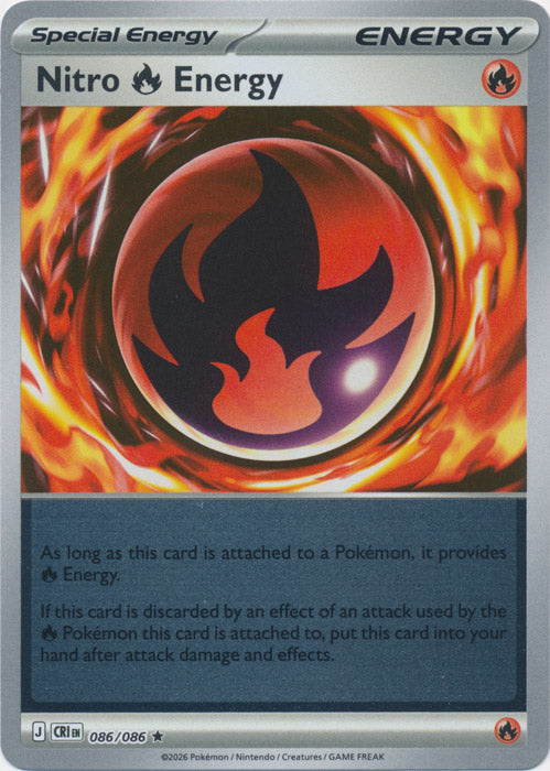 Nitro Fire Energy : CHAOS RISING (Reverse holo) - 086/086