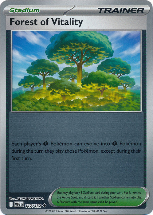 Forest of Vitality : MEGA EVOLUTION BASE (Reverse holo) - 117/132 - Lockett Labs UK