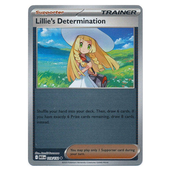 Lillie's Determination : MEGA EVOLUTION BASE (Reverse holo) - 119/132