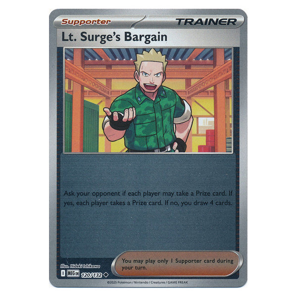 Lt. Surge's Bargain : MEGA EVOLUTION BASE (Reverse holo) - 120/132