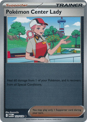 Pokemon Center Lady : MEGA EVOLUTION BASE (Reverse holo) - 123/132