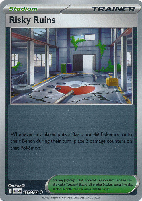 Risky Ruins : MEGA EVOLUTION BASE (Reverse holo) - 127/132