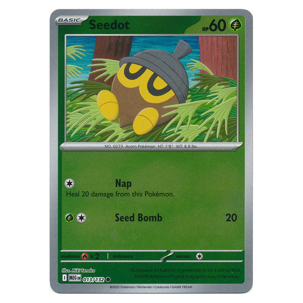 Seedot : MEGA EVOLUTION BASE (Reverse holo) - 013/132