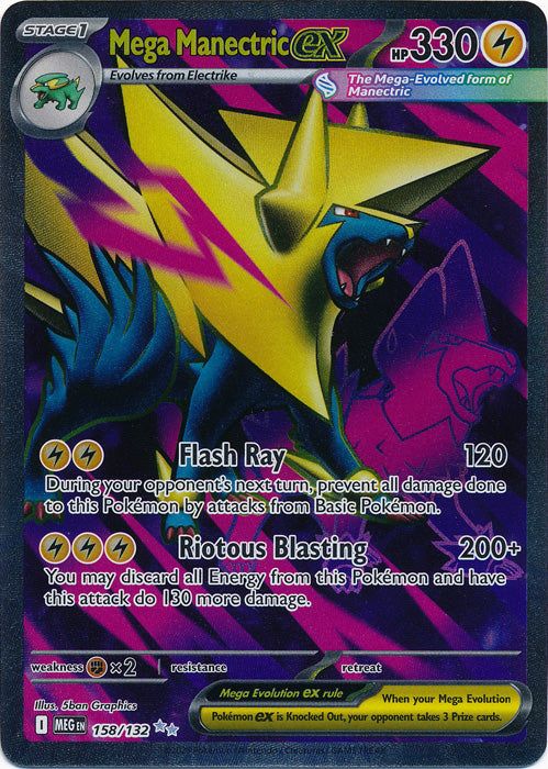 Mega Manectric ex : MEGA EVOLUTION BASE - 158/132