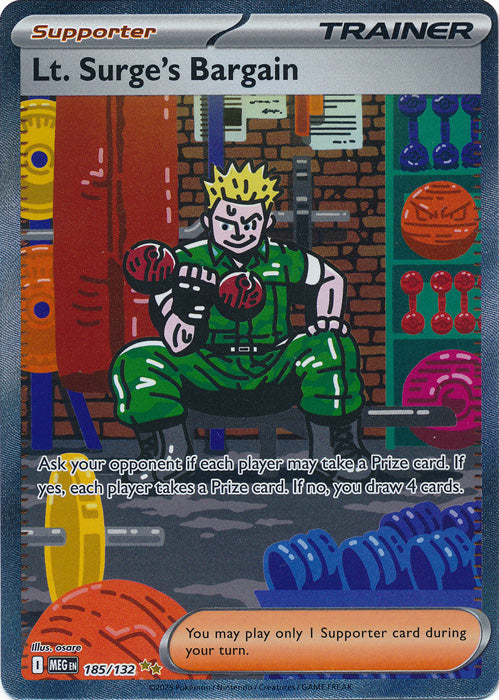 Lt. Surge's Bargain : MEGA EVOLUTION BASE - 185/132