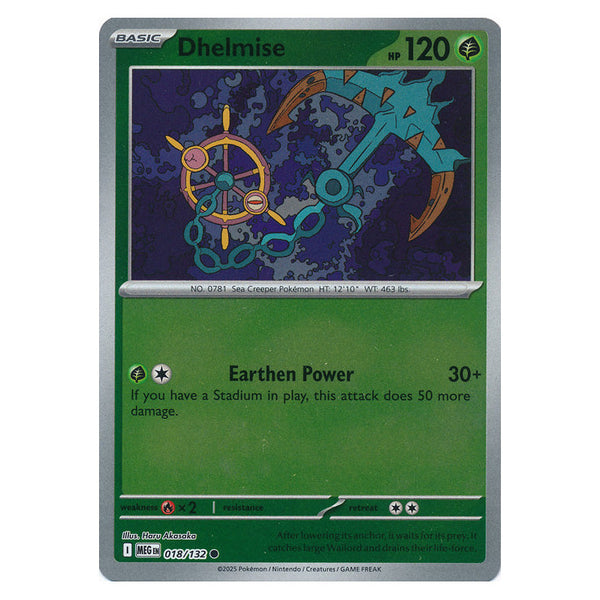 Dhelmise : MEGA EVOLUTION BASE (Reverse holo) - 018/132