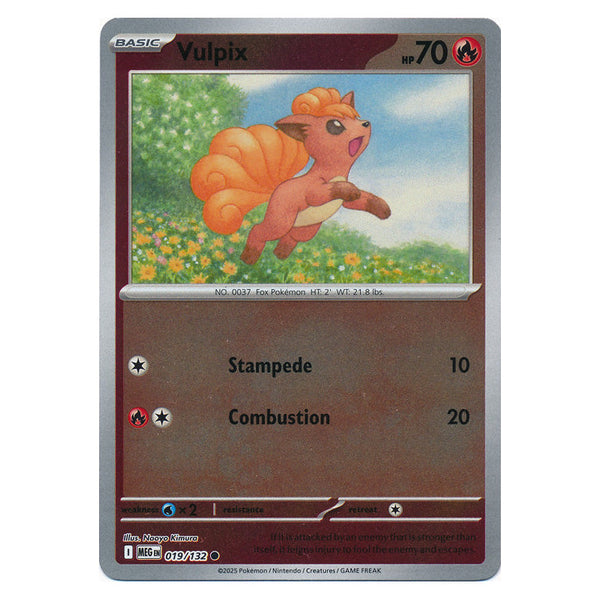 Vulpix : MEGA EVOLUTION BASE (Reverse holo) - 019/132