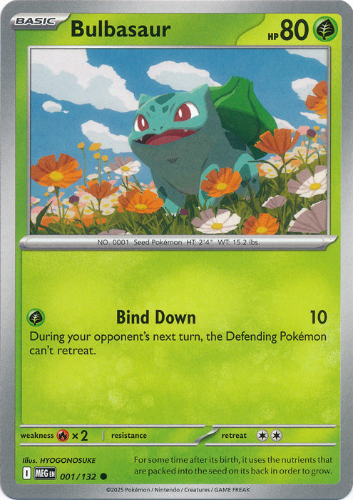 Bulbasaur : MEGA EVOLUTION BASE - 001/132