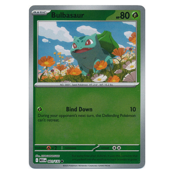 Bulbasaur : MEGA EVOLUTION BASE (Reverse holo) - 001/132