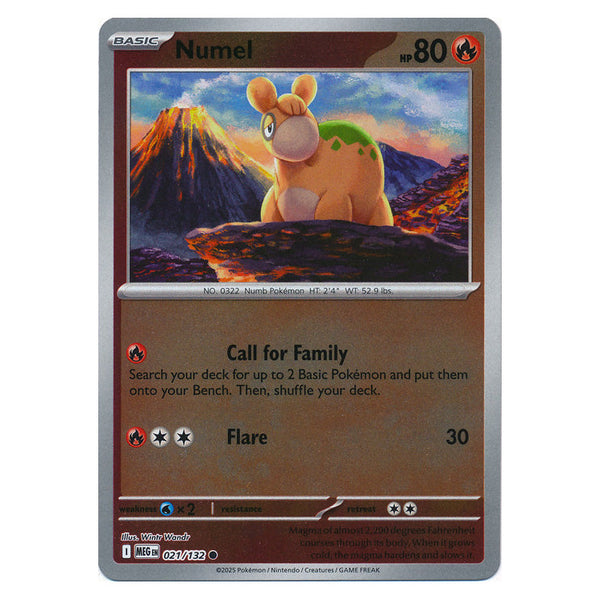 Numel : MEGA EVOLUTION BASE (Reverse holo) - 021/132