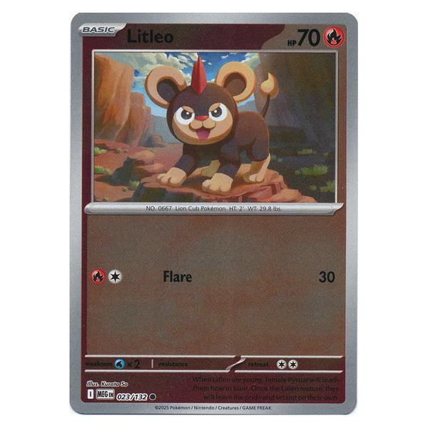 Litleo : MEGA EVOLUTION BASE (Reverse holo) - 023/132