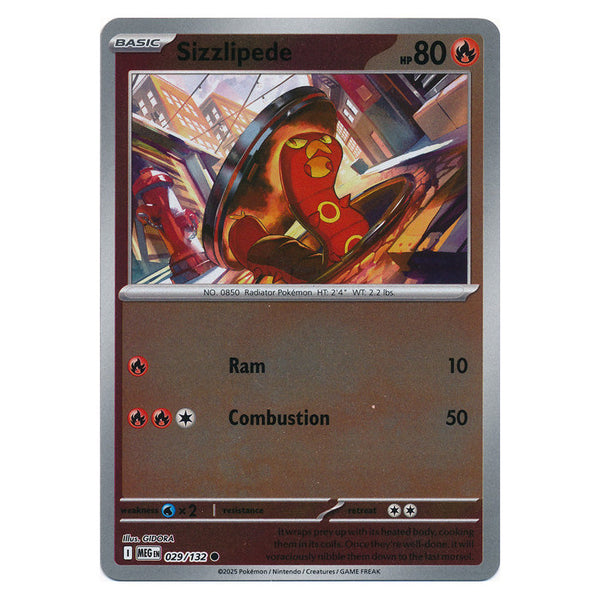 Sizzlipede : MEGA EVOLUTION BASE (Reverse holo) - 029/132