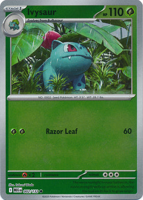 Ivysaur : MEGA EVOLUTION BASE (Reverse holo) - 002/132
